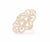Infinite Love Pave Adjustable Ring, 18k Gold, White Topaz