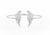 Divine Guidance Angel Wing Cuff Rose Gold Vermeil