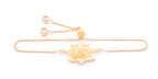 Awakened Lotus Adjustable Bracelet - 18k Gold