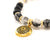 Chakra Crown Activation Bracelet, Rutilated Quartz & Onyx