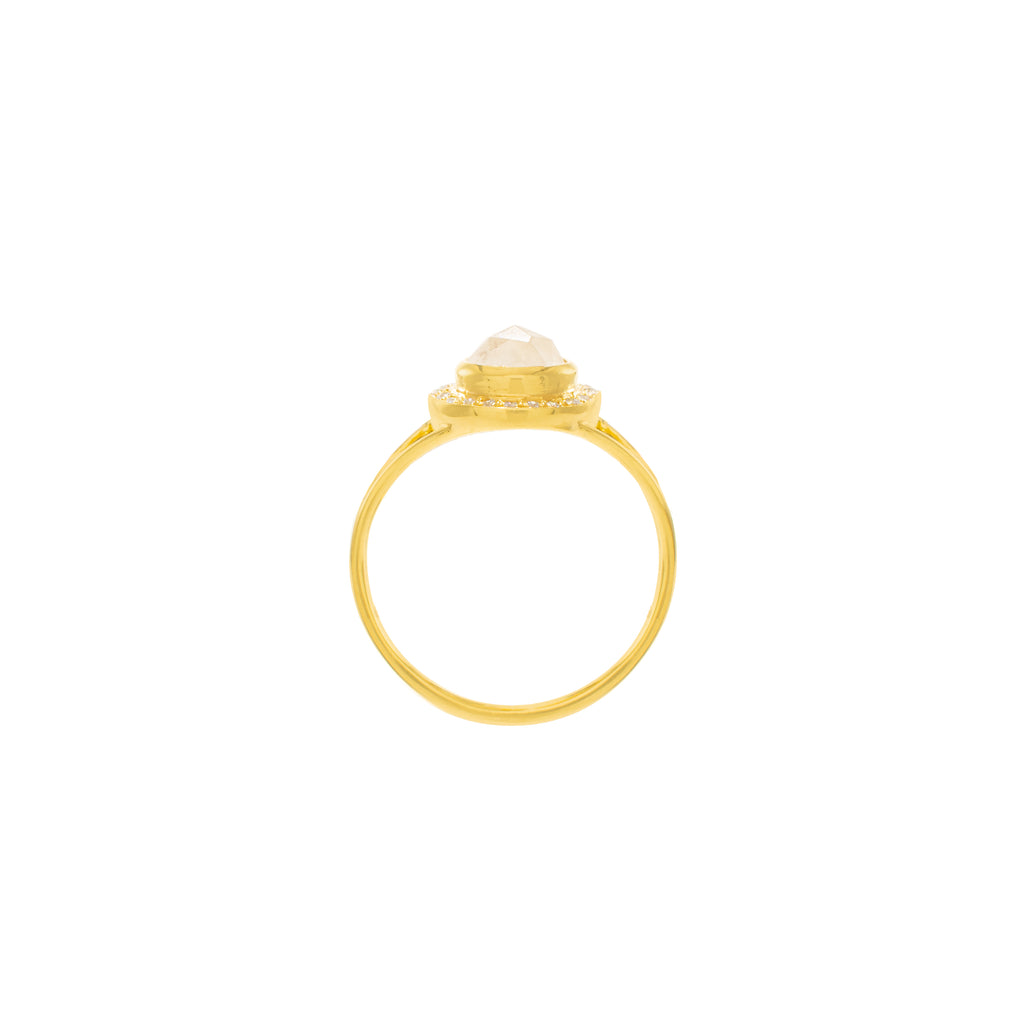 Moonstone Goddess Glow Ring - 18k Gold - Seen in Vanity Fair UK