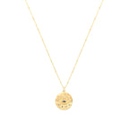 Evil Eye Protection Necklace – White Rhodium Over Sterling Silver with Sapphire & White Topaz, High Polish Finish