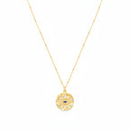 Evil Eye Protection Necklace – Sapphire & White Topaz – 18K Gold Over Sterling Silver