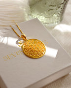 Flower of Life Spiritual Expansion Necklace - 18K Gold