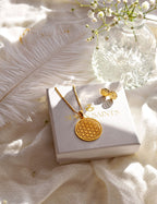 Flower of Life Spiritual Expansion Necklace - 18K Gold
