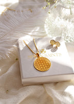 Conjunto de joyas de protección Flor de la Vida – Colección espiritual de geometría sagrada