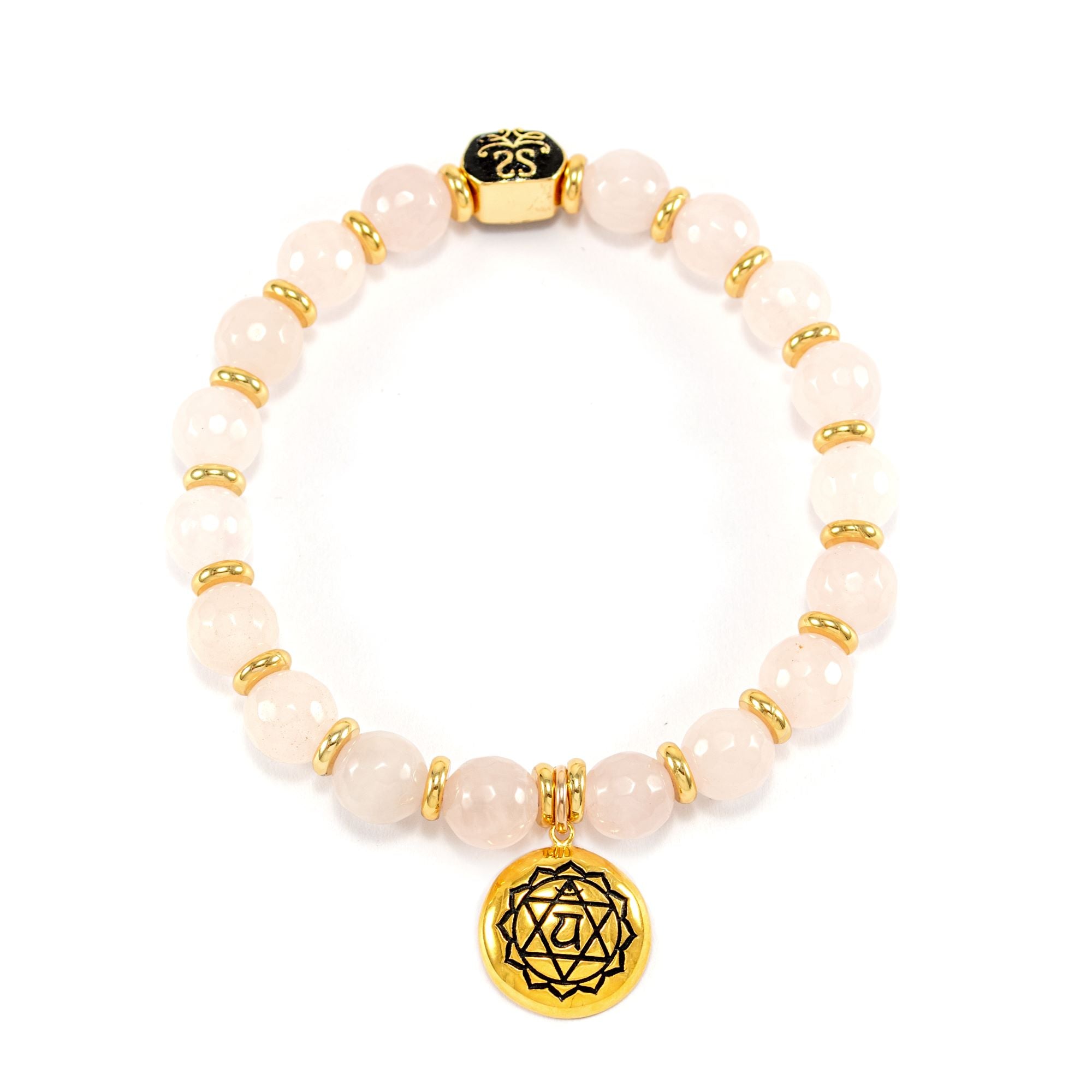 Heart Chakra Activation Bracelet – Madagascar Rose Quartz | As Seen on Maria Menounos