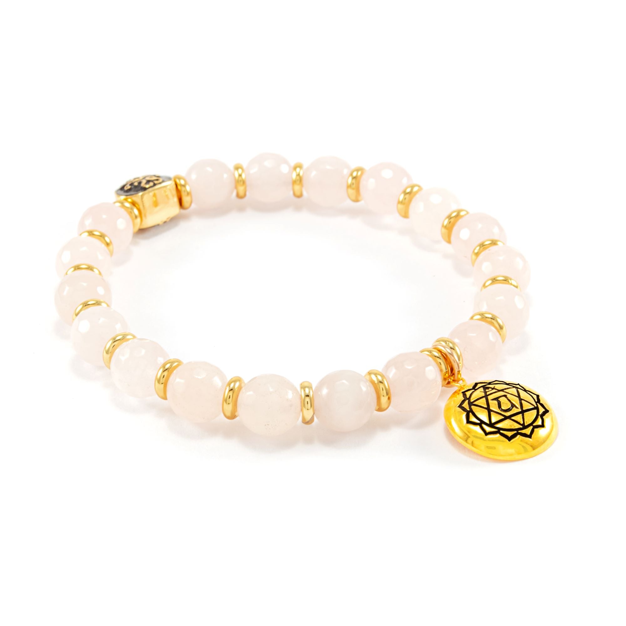 Heart Chakra Activation Bracelet – Madagascar Rose Quartz | As Seen on Maria Menounos