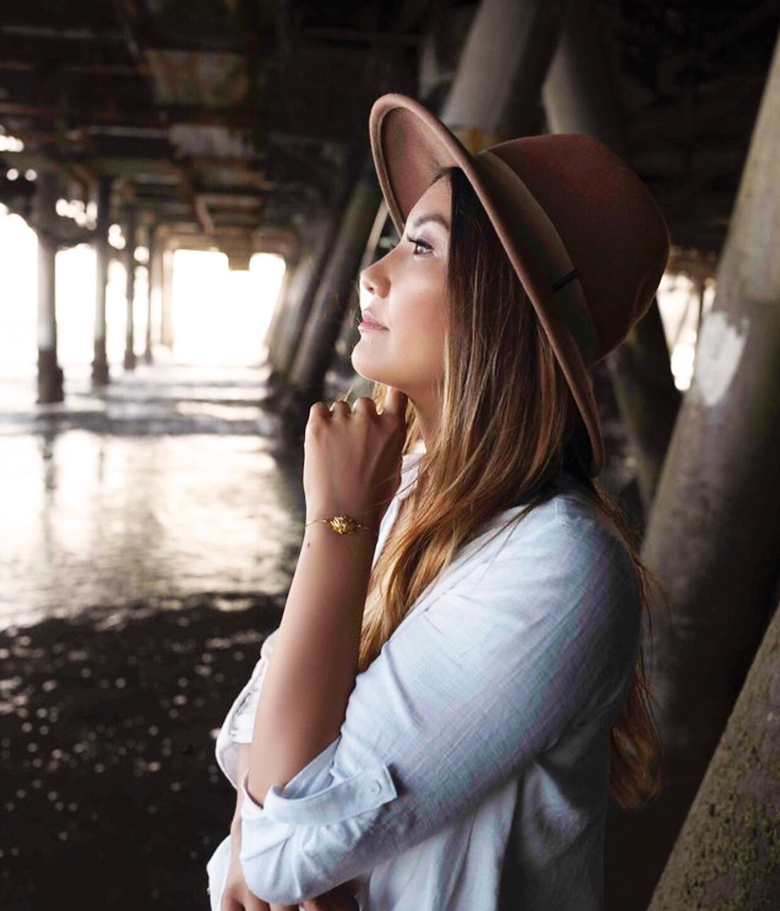 Awakened Lotus Adjustable Bracelet, 18k Gold