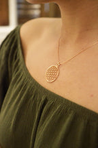 Flower of Life Spiritual Expansion Necklace - 18K Gold