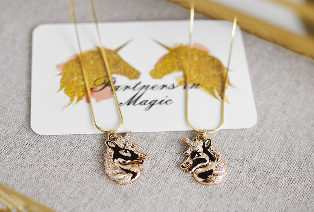 Mysterious Unicorn Necklace Pair
