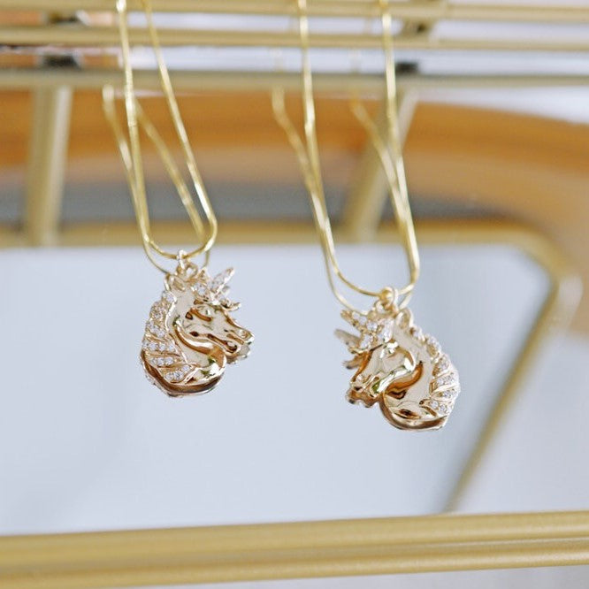 Mysterious Unicorn Necklace Pair