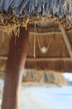 Seed of Life Reversible Y-Lariat Choker Necklace – White Rhodium Spiritual Jewelry