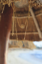 Seed of Life Reversible Y-Lariat Choker Necklace – White Rhodium Spiritual Jewelry