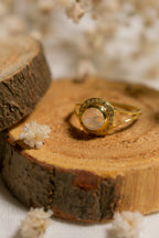 Moonstone Goddess Glow Ring - 18k Gold - Seen in Vanity Fair UK
