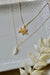 Illuminate Lotus Necklace, White Topaz Pave, 18k Gold