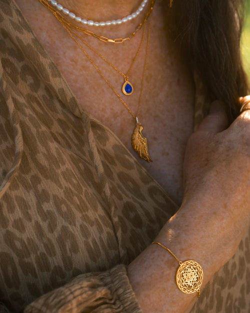 Sri Yantra Supreme Manifestor Bracelet - 18k Gold