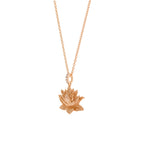 Awakened Lotus Necklace | Rose Gold