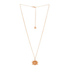 Awakened Lotus Necklace | Rose Gold