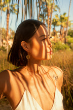 Flower of Life Protection Tassel Earrings - 18K Gold over Sterling Silver