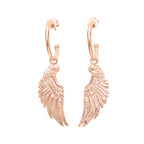 Angel Wing Small Hoop Earrings – 18K Gold Over Sterling Silver | Seen in Vogue Italy