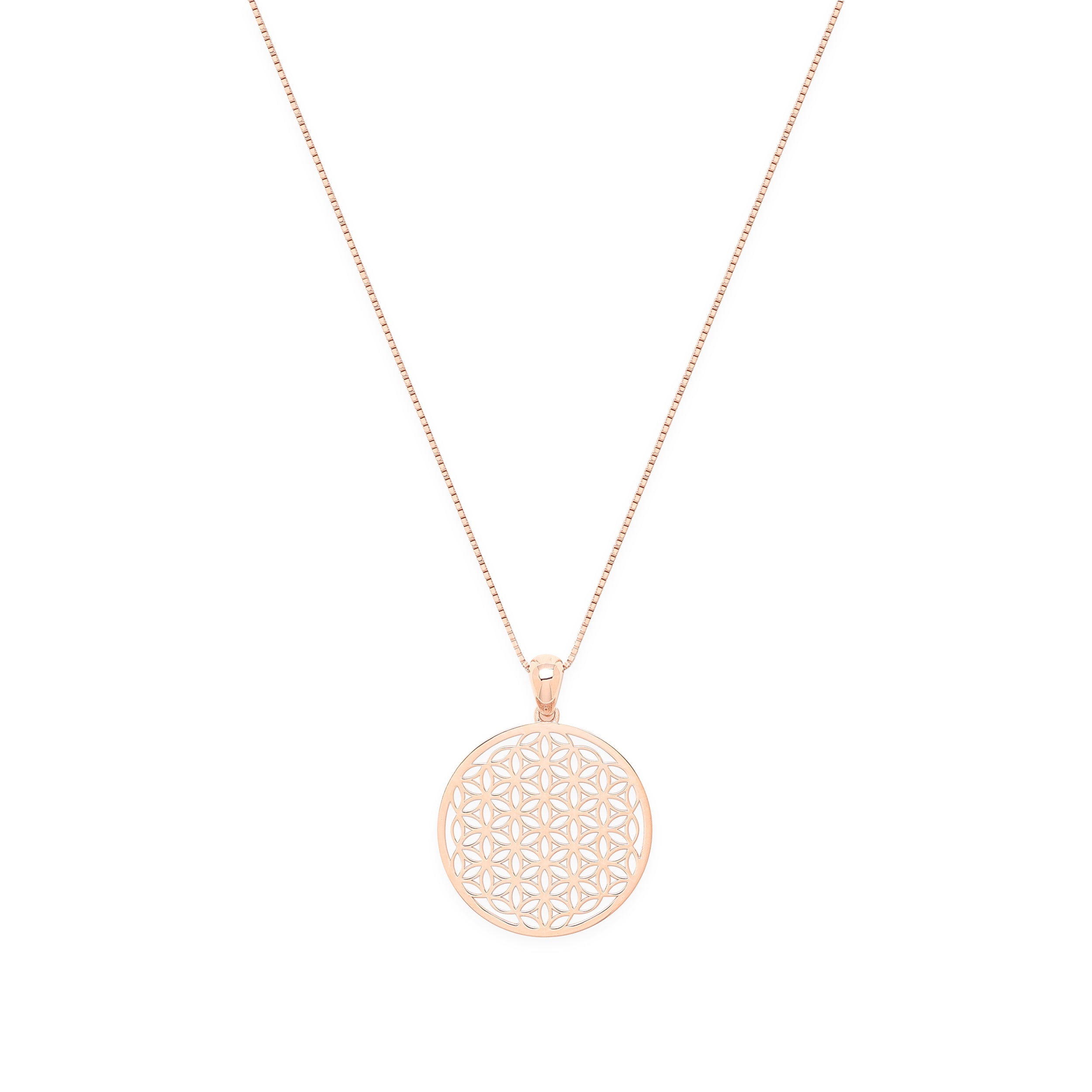 Flower of Life Spiritual Expansion Necklace - 18K Gold