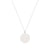 Flower of Life Necklace, White Rhodium Over Sterling Silver, 16+3"