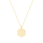 Flower of Life Spiritual Expansion Necklace - 18K Gold