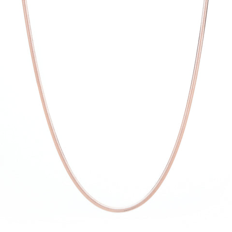 Herringbone Chain Necklace, 18k Gold Over Sterling Silver