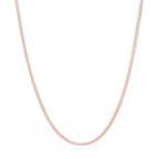 Herringbone Chain Necklace – White Rhodium Over Sterling Silver Minimalist Jewelry