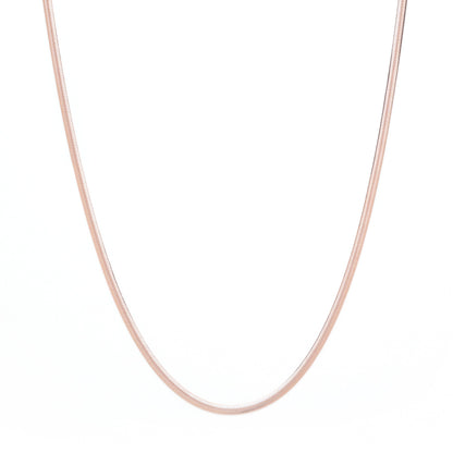 Herringbone Chain Necklace, White Rhodium Over Sterling Silver