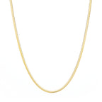 Herringbone Chain Necklace – Rose Gold Over Sterling Silver Minimalist Jewelry