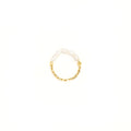 Pure Light Freshwater Baroque Pearl Chain Ring – 18K Gold Plated Sterling Silver
