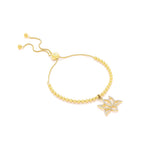 Illuminate Lotus Bracelet – White Topaz Pavé – 18K Gold Spiritual Jewelry
