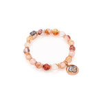 ROOT Chakra Activation Bracelet, Red Fire Quartz, Gold Plated