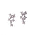 Star Cluster Stud Earring with Zirconia Diamond, 18k Gold Vermeil