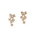 Star Cluster Stud Earring with Zirconia Diamond, Rose Gold Vermeil