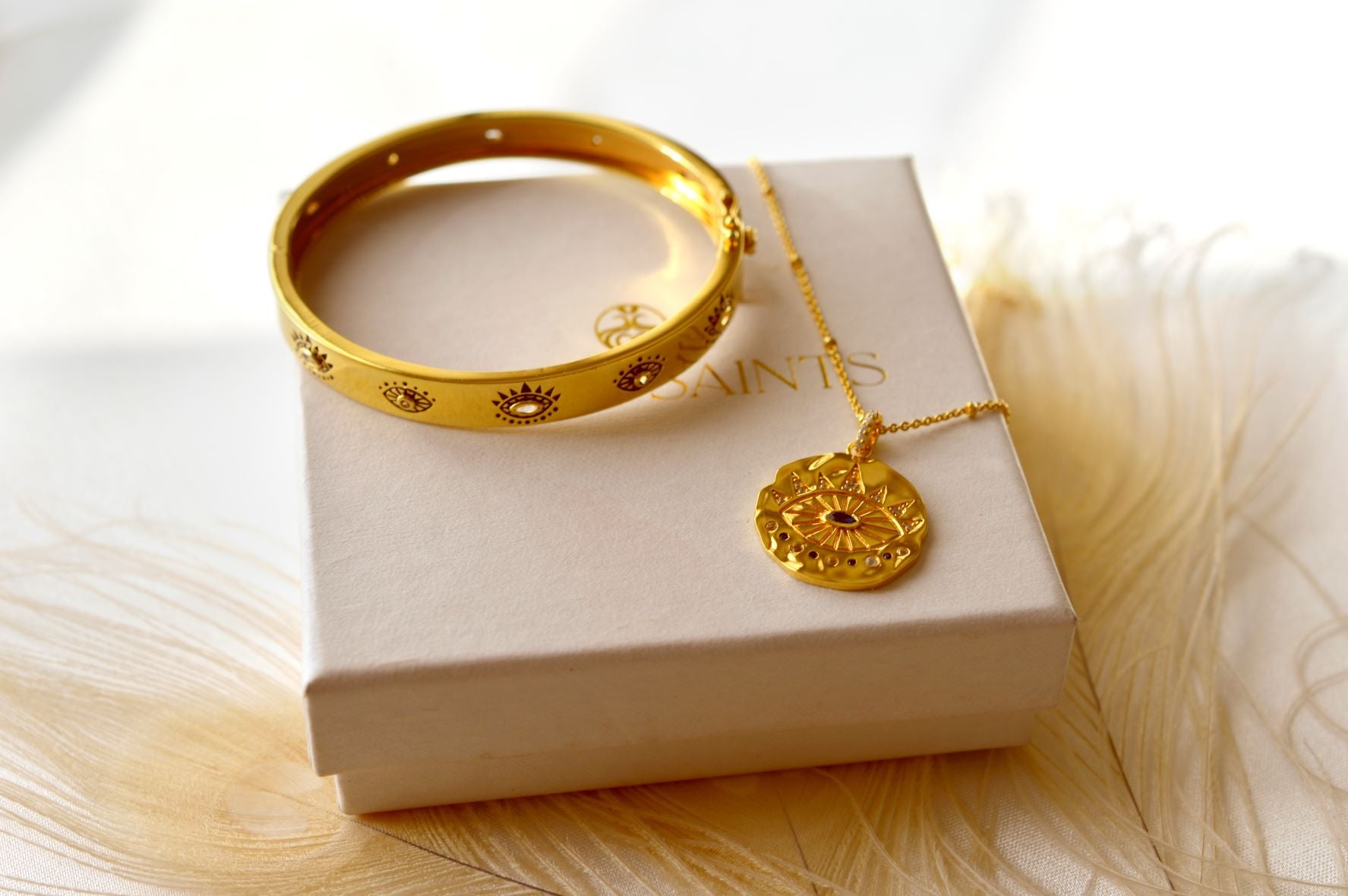 Evil Eye Protection Jewelry Set – Spiritual Protection & Energy Shield Collection