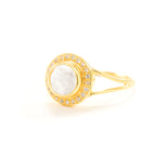 Moonstone Goddess Glow Ring - 18k Gold - Seen in Vanity Fair UK