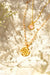 Spiritual Radiance Seed of Life Necklace, Pink Opal, 18k Gold Finish