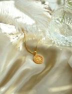 Sri Yantra Supreme Manifestor Necklace – 18K Gold Spiritual Jewelry