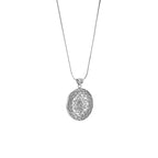 Sri Yantra Supreme Manifestor Necklace – White Rhodium Spiritual Jewelry