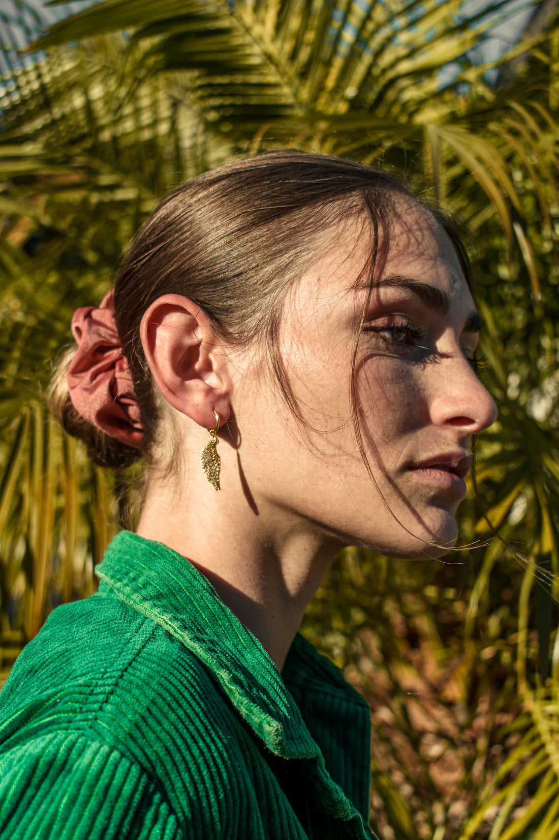 Angel Wing Pave Earrings, White Rhodium