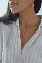 Chakra Align Rainbow Bar Necklace - 18k Gold