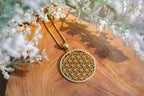 Flower of Life Spiritual Expansion Necklace - 18K Gold