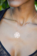 Seed of Life Abundance Necklace - 18K Gold