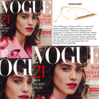 Sanskrit Chant - May All Beings Be Happy and Free - Sterling Silver Box Chain Bracelet - 18K Gold - Seen in Vogue