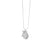 Mystical Unicorn Necklace, White Rhodium with Zirconia Diamond